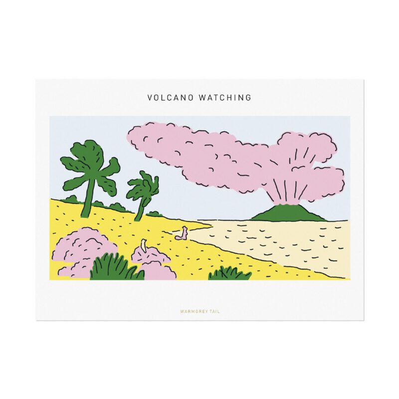 Postkarte - Volcano Watching